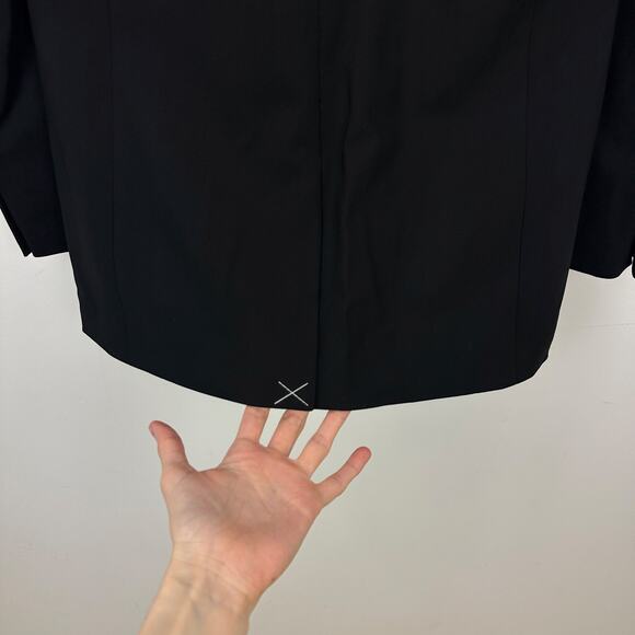 J.Crew Vivienne Blazer Italian Bi Stretch Wool Blend Black Classic $348 US 0 NWT - Picture 14 of 16